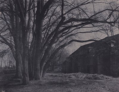 Farm of the Courances Park by Eugène Cuvelier